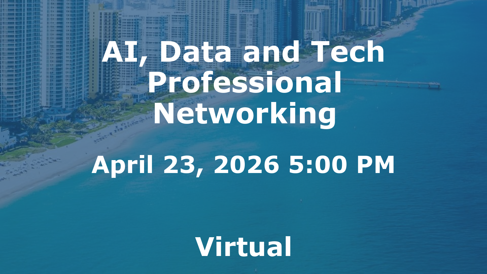 AI, Data and Tech Professional Networking event image